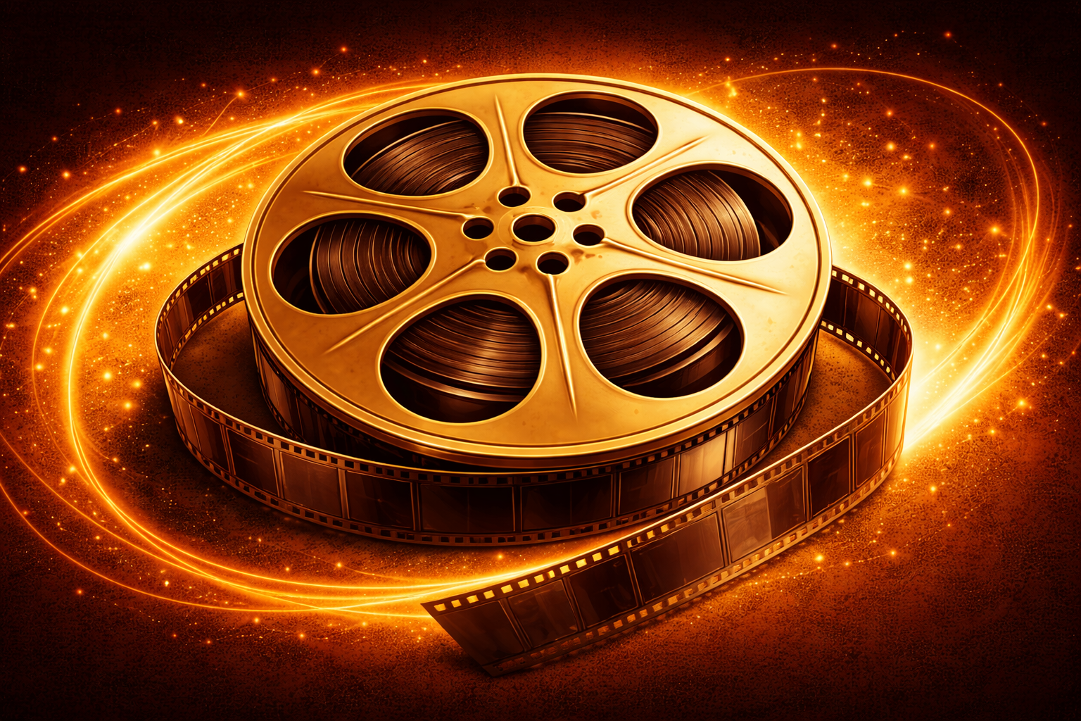 Old Movie Reel Graphic